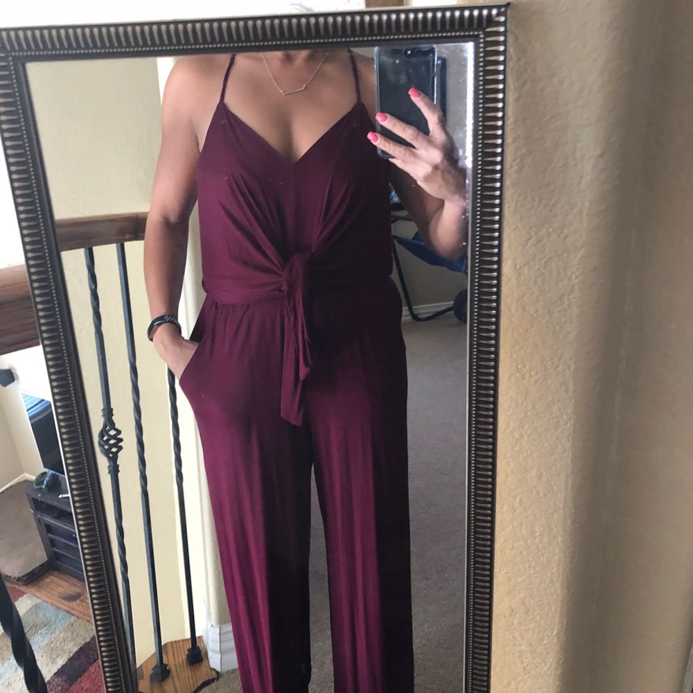 Burgundy Jumpsuit new